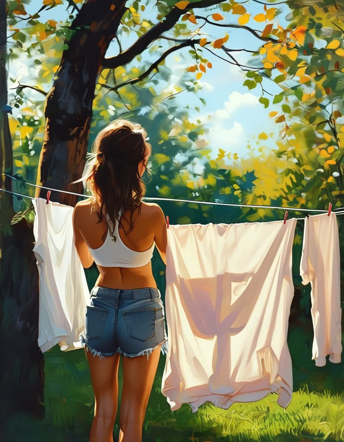 Line Drying Outdoors Is Great for Fabric and Terrible for Colour